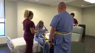 Physical Therapy Transfer Training  How To Transfer From Wheelchair To Bed [upl. by La]