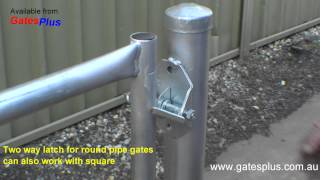 Gate Latch 2 way for round pipe and square [upl. by Octavian504]