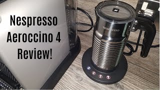 Nespresso Aeroccino 4 Milk Frother Review  Worth upgrading from the Aeroccino 3 [upl. by Naitsirc]