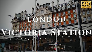 London Victoria Station Walk Through England 4K [upl. by Cam704]