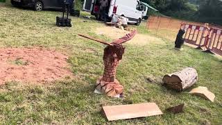 A fabulous range of wooden sculpture at Caerleon festival 2024 [upl. by Iralav653]