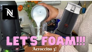 How To Foam Milk With Aeroccino 3 Make Coffee With Foam Tips amp Tricks  Easy Foamed Latte Recipe [upl. by Leciram34]