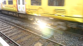 Merseyrail 507 009 making arcs at Birkdale station [upl. by Cher]