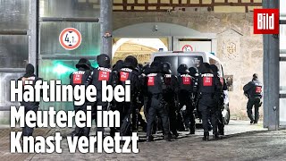 Gefängnismeuterei Polizei stürmt Knast in Thüringen  JVA Untermaßfeld [upl. by Haines]